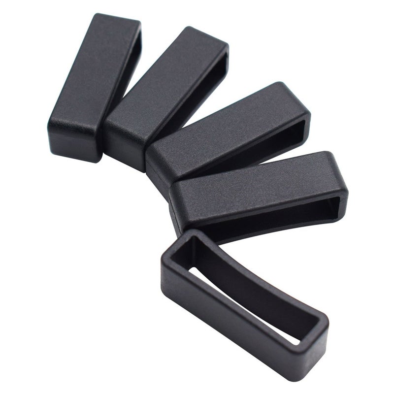 KEEJEA 20 Pack 1 inch Plastic Keeper Belt Loop Square Loop Buckle for Backpack Straps 25mm Webbing - Image 4